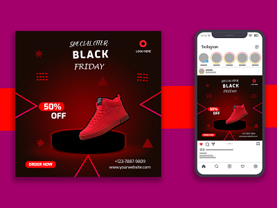 BLACK FRIDAY INSTAGRAM POST DESIGN business graphic