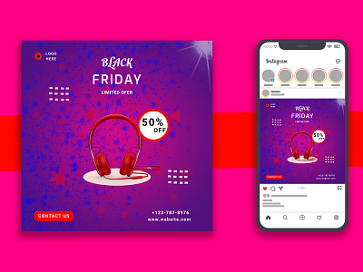 BLACK FRIDAY INSTAGRAM POST DESIGN adverrising