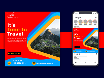 TRAVEL SOCIAL MEDIA INSTAGRAM POST DESIGN business