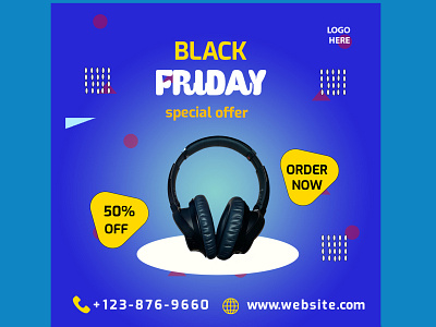 BLACK FRIDAY SOCIAL MEDIA POST DESIGN adverrising