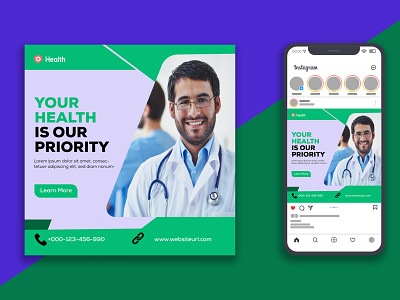 HEALTH SOCIAL MEDIA POST DESIGN promo