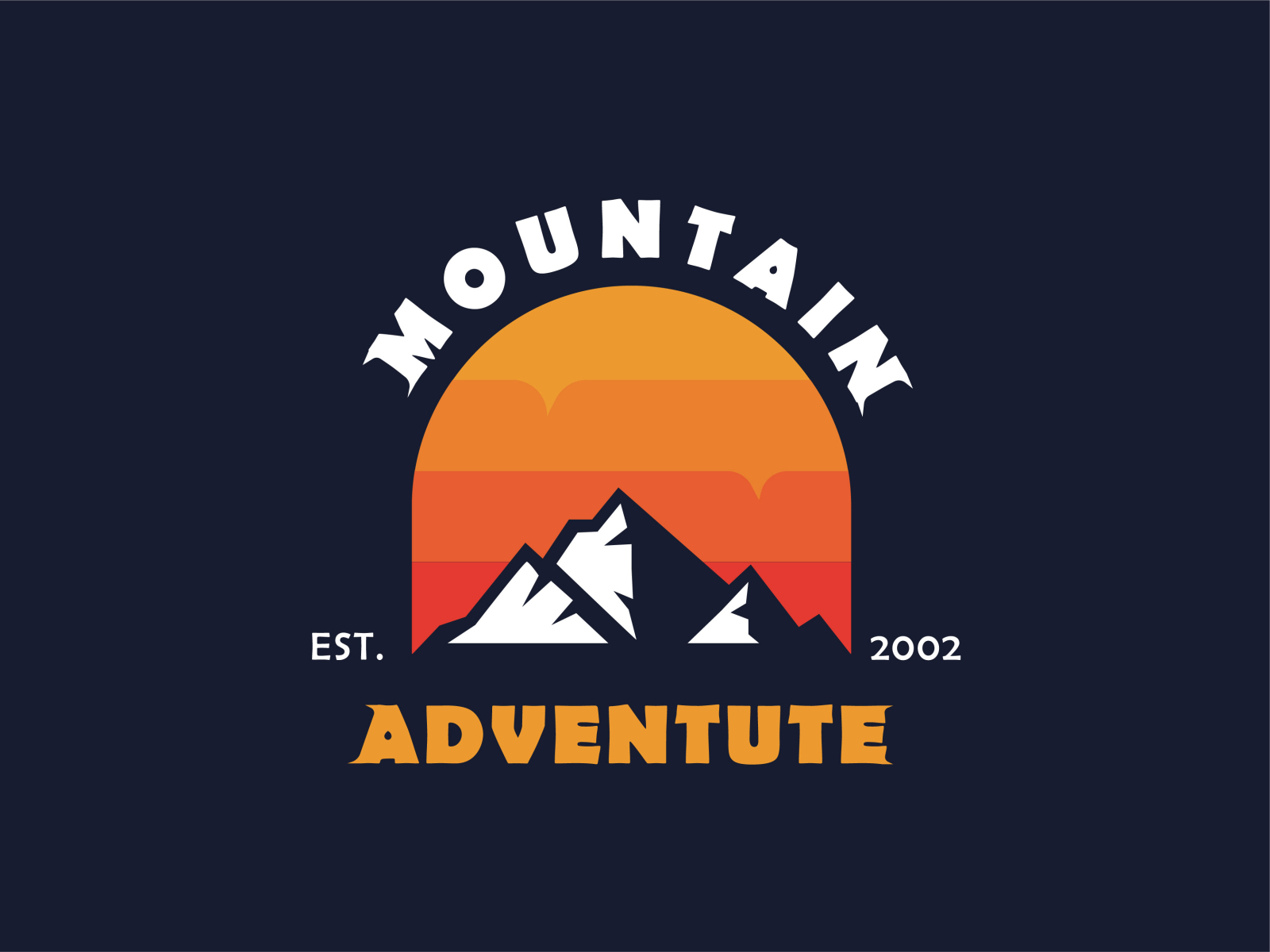 Mountain adventure logo design, Modern logo by Robincreate on Dribbble