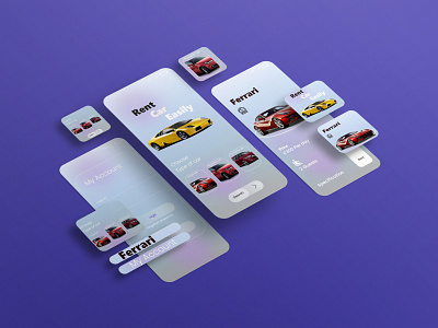 Rent A Car app app design london ui united kingdom ux