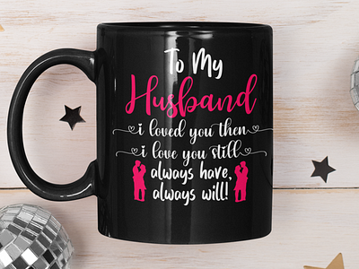 Husband Love Mug design branding design graphic design illustration logo typography vector