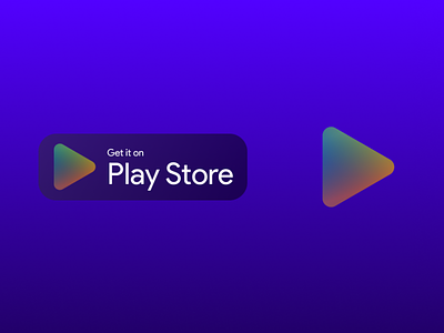 Play store logo concept and get it on google play concept app icon logo