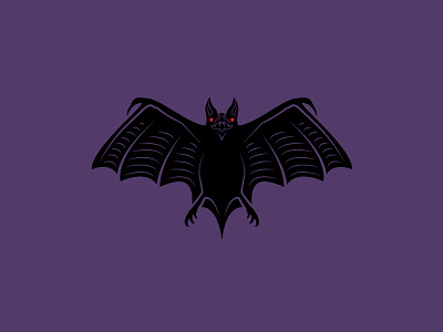 Spooks bat halloween illustration night spooky