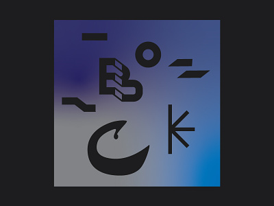 Balance balance custom typography geometric gradient icon poster type typogaphy vector