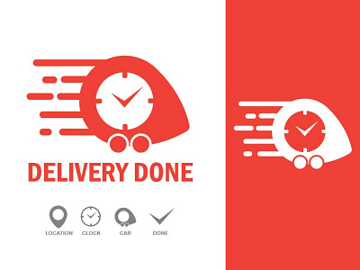 Delivery logo design illustration logo