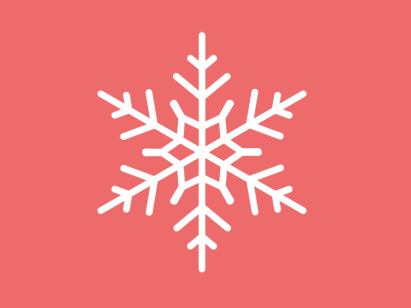Snowflake animation snowflake winter