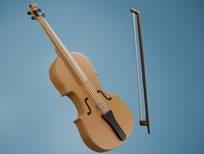 Violin 3d 3d 3d violin blender cycle violin