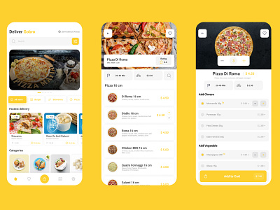Food Delivery Application UI Design