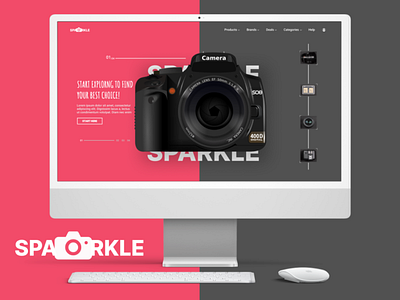 SPARKLE branding camera design graphic design illustration logo shopping typography ui ux website