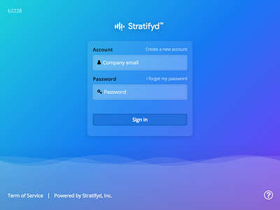 Stratifyd Sign in Page animation login sign stratifyd svg wave