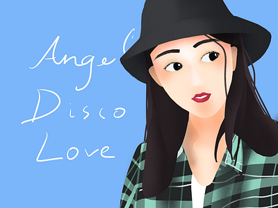 Angel Disco Love illustration ui