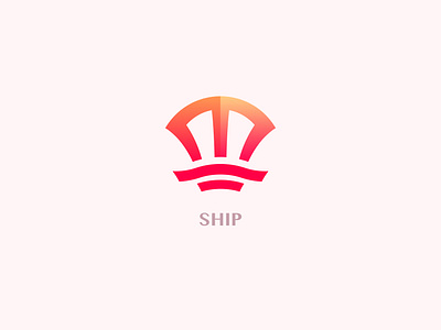 Ship branding logo ship