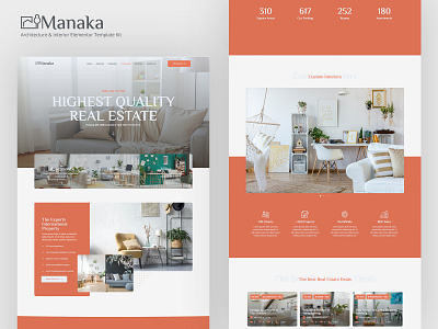 Manaka - Architecture & Interior Elementor Template Kit agency architect architecture commercial construction decorations elementor exterior designer home decorations interior design modern portfolio real estate residential