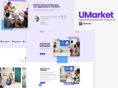 UMarket - Digital Marketing Elementor Template Kit