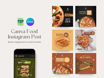 Canva Food Instagram Post