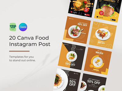 20 Canva Food Instagram Post