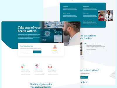 Medical & health website health medical ui user interface webdesign website