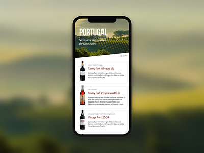 Wine selection tableview iphone x tableview wine