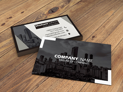 Corporate Business Card branding businesscard design graphic design illustration print ready visiting card