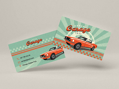 Business card taxi adobeiiustrator business card car design garage graphic design illustration logo photoshop retro car retro style taxi vector vintage car