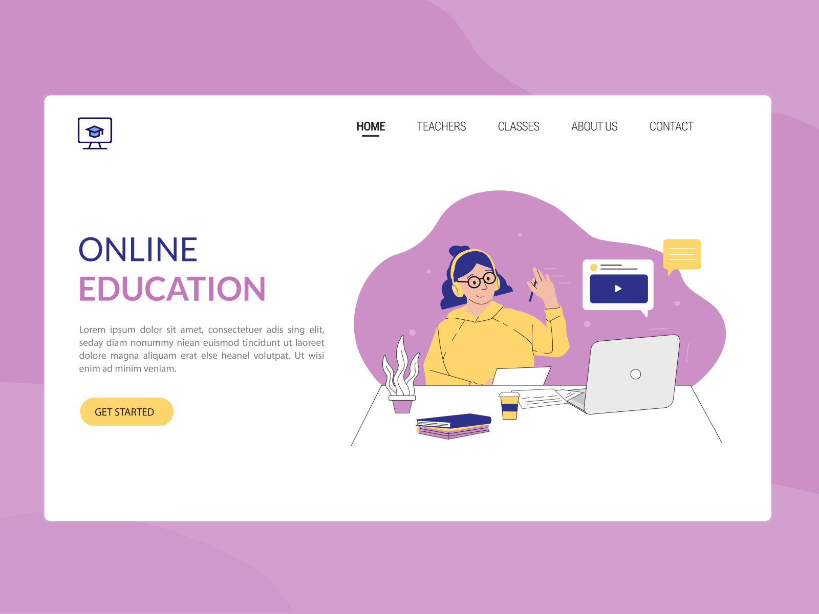 Landing page by Iryna on Dribbble