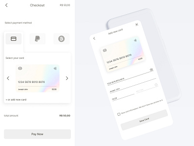 dailyui #002 - credit card checkout form app brazil design device figma form minimalist ui