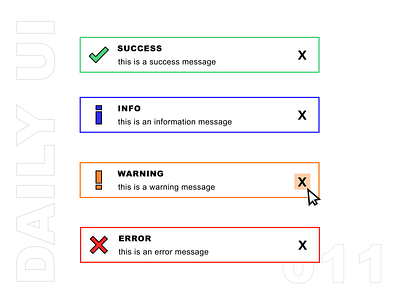 DailyUI #011 - flash messages