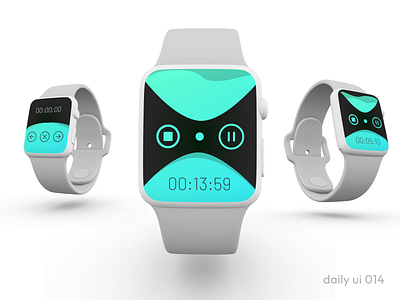 DailyUI #014 - countdown timer apple watch brazil countdown timer dailyui design figma gradient hourglass smartwatch timer ui watch