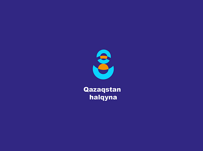 QAZAQSTAN HALQYNA - logo concept logo logo design logos logotype