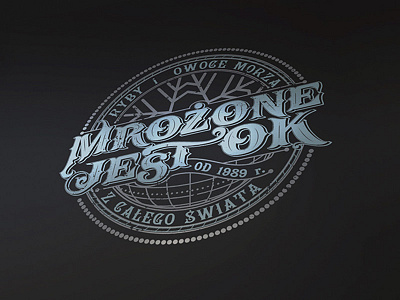 Mrozone jest OK drawing handlettering logo morawski typography