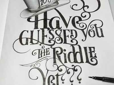 Have you guessed the riddle yet? design drawing handlettering morawski tattoo typography