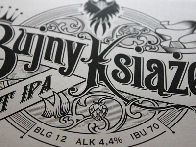 Ignis Brewery - handlettered label design beer bydgoszcz craft design handlettering morawski typography