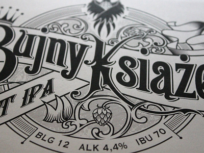 Ignis Brewery - handlettered label design