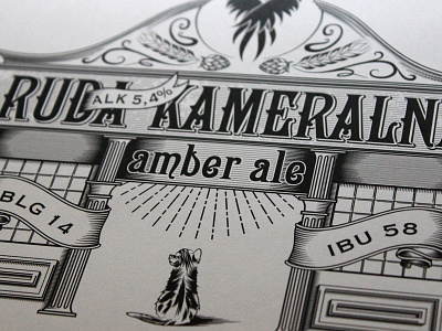 Ignis Brewery - handlettered label design beer bydgoszcz craft design handlettering label morawski typography