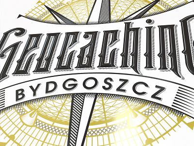 Geocaching Bydgoszcz - logo design bydgoszcz design geocaching handlettering logo morawski typography