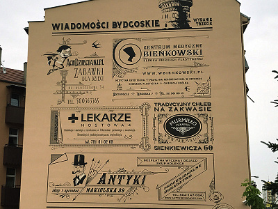 Retrościana - Bydgoszcz advertisement architecture brand craft design gafika handlettering mikstura morawski poland typografia typography