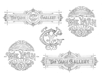 The Yarn Gallery brand bydgoszcz craft design gafika handlettering logo mikstura morawski poland typografia typography