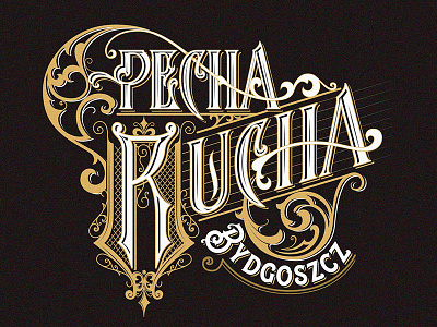 Pecha Kucha logo brand bydgoszcz craft design handlettering logo mikstura morawski pechakucha poland typografia typography