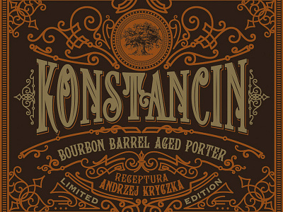 Label design for Konstancin Brewery