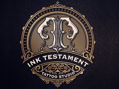 Ink Testament craft design handlettering ink logo mikstura monogram morawski tattoo typography vintage