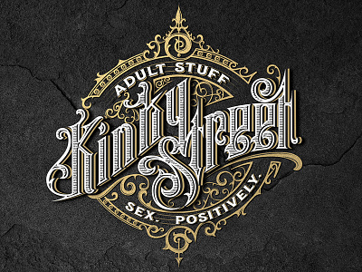 Kinky Street craft custom design handlettering lettering logo mikstura morawski sex typography vintage