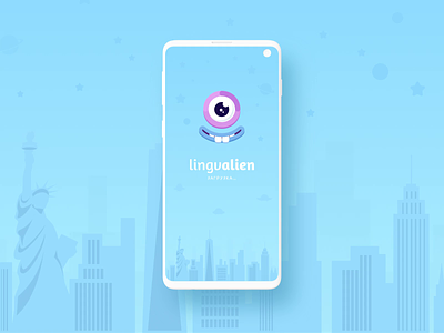 Lingvalien | Android App Design alien animation app english illustration interactive language learning lingvalien motion nikitin nikitinteam ufo ui