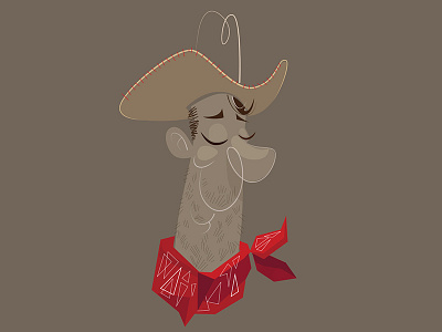 Cowpoke character cowboy illustration line