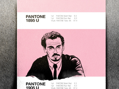 Mr. Pink colors illustration mr pink pantone