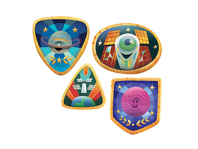 on a mission illustration missions patches