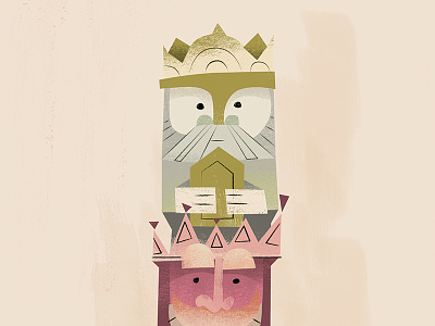 3 Kings 3 kings 3 wise men illustration totem