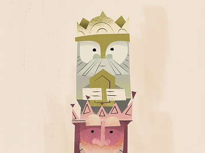 3 Kings 3 kings 3 wise men illustration totem